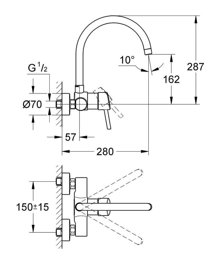 Grohe Concetto 32667001 смеситель для кухни хром