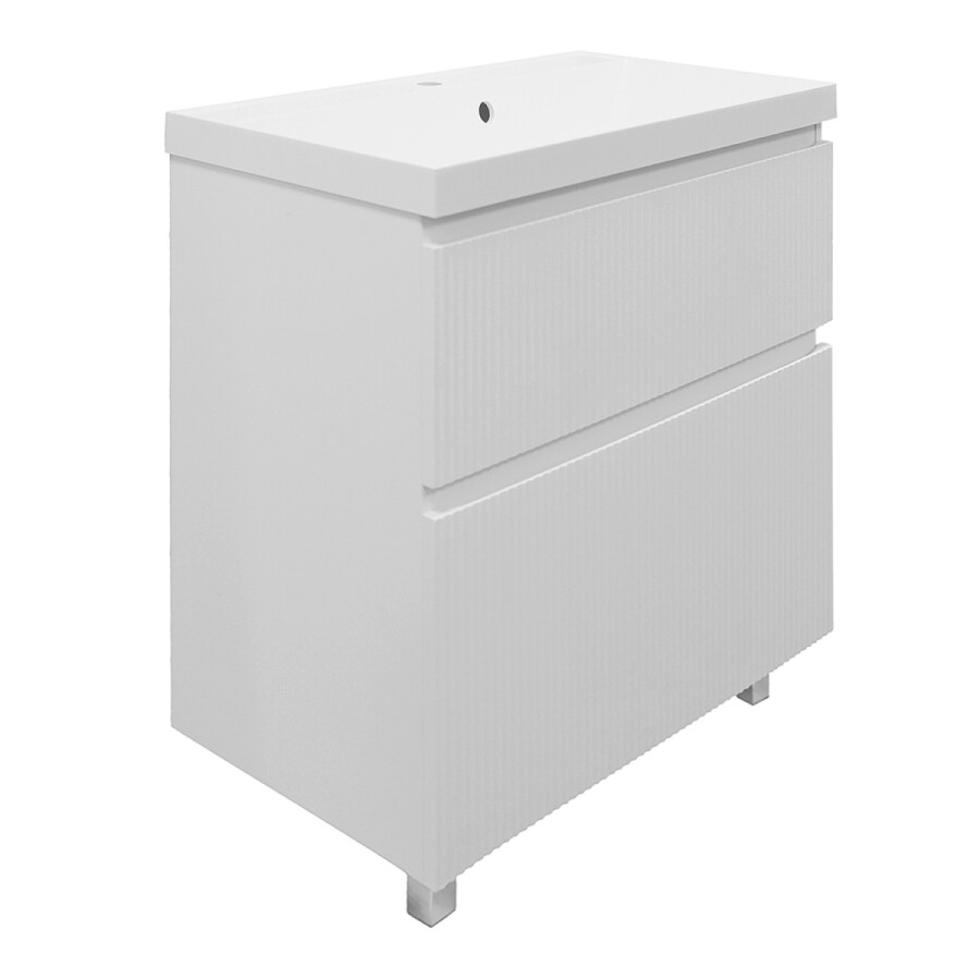 Комплект Azario Тумба Viola 80/2Н напольная БЕЛЫЙ МАТОВЫЙ под раковину Астория 80 CS00097140