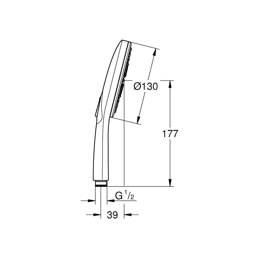 Grohe Rainshower SmartActive 130 26544LS0 ручной душ белая луна