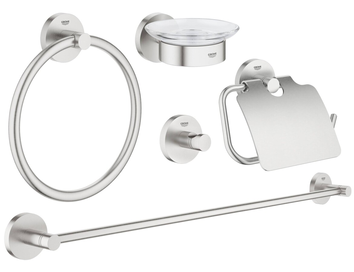 Grohe Essentials 40344DC1 набор аксессуаров суперсталь