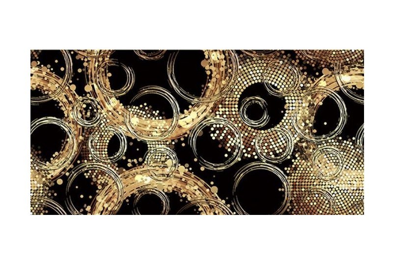 Уралкерамика Golden 25х50 см декор настенный круги