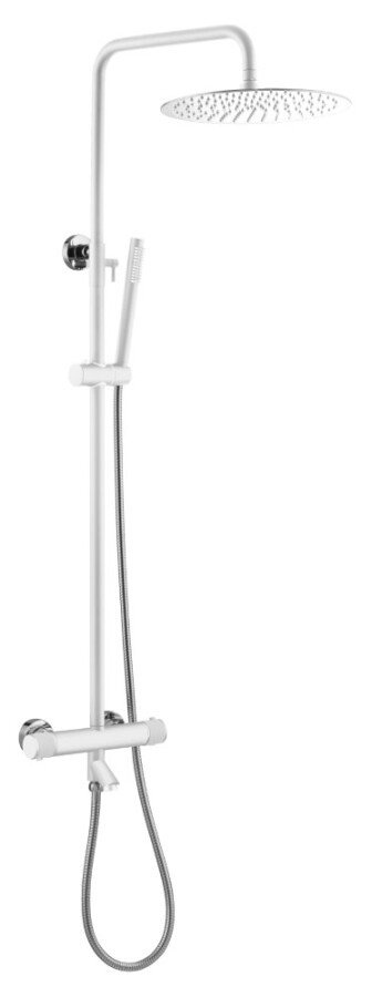 Душевая стойка Boheme Uno с термостатом Белый / Хром 468-T-WCR