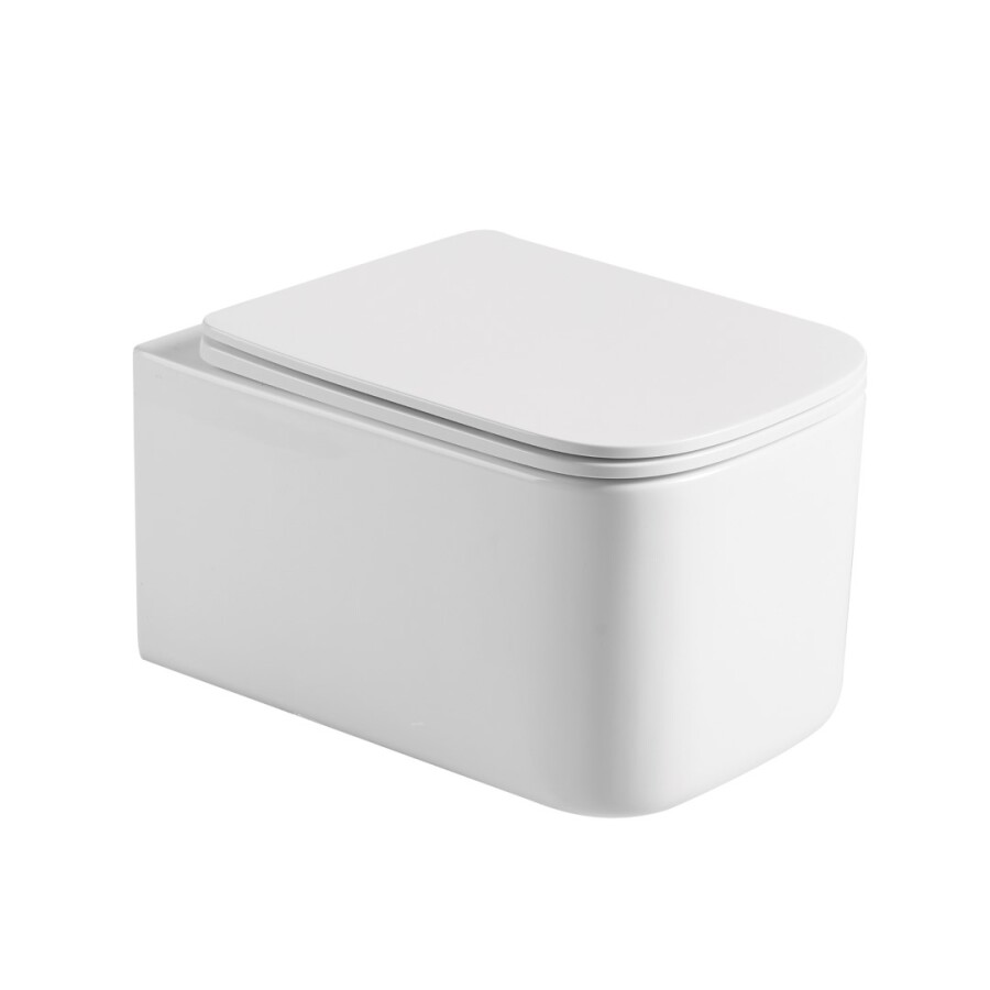 Унитаз подвесной Boheme Mane Белый матовый c крышкой 970-SET-MW