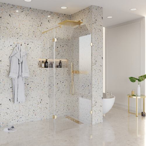 Душевая перегородка Niagara Nova NG-642-11GOLD (110х195)