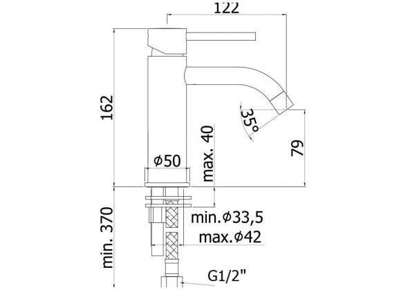 Paffoni Light LIGX071NKNSP смеситель для раковины никель