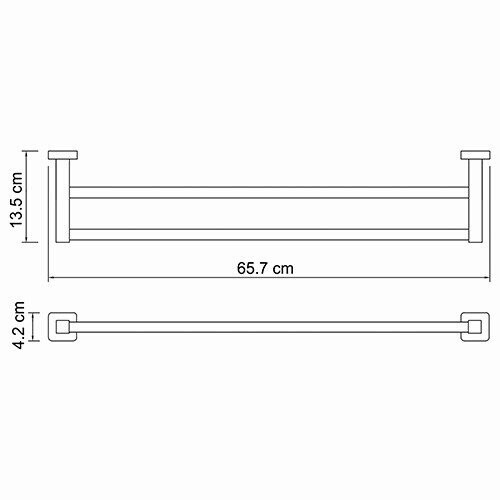 WasserKRAFT Lippe K-6540 полотенцедержатель хром