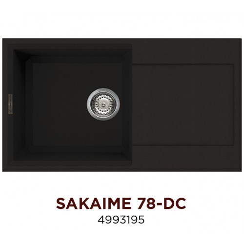 Omoikiri Sakaime 78-DC 4993195 кухонная мойка тetogranit темный шоколад 78х43.5 см