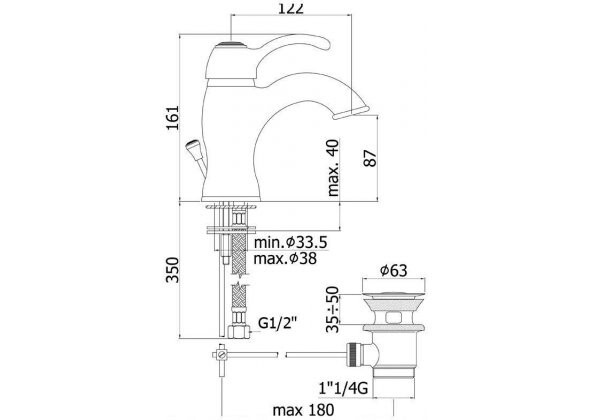 Paffoni Flavia FA075CR смеситель для раковины хром