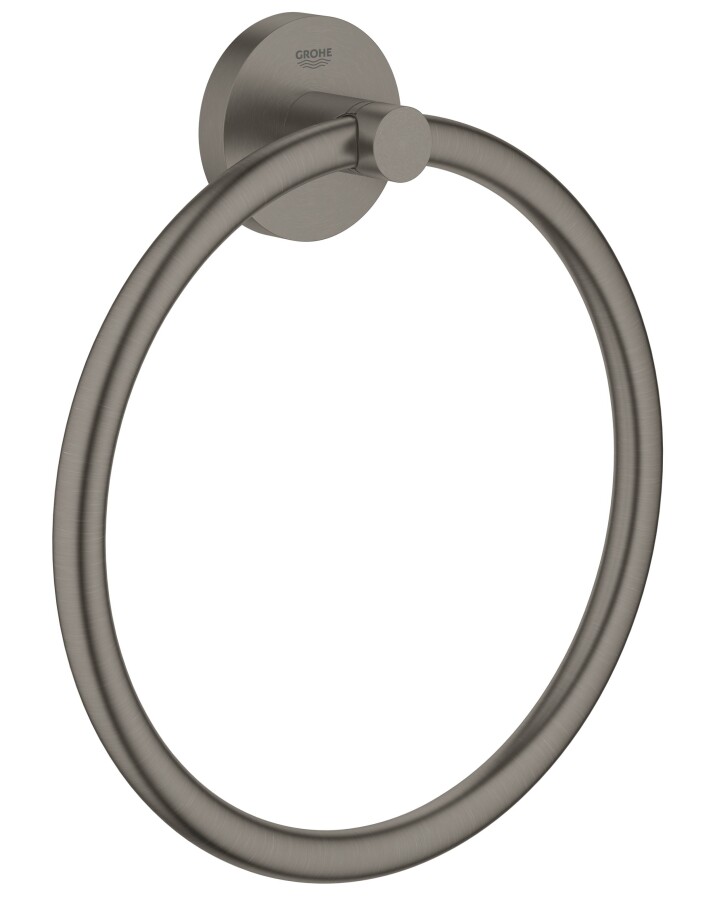 Grohe Essentials 40365AL1 полотенцедержатель кольцо тёмный графит матовый