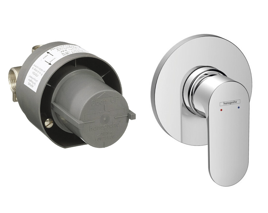 Hansgrohe 72649000S HG Rebris S смеситель для душа скрытого монтажа (72649000+13620180) Хром