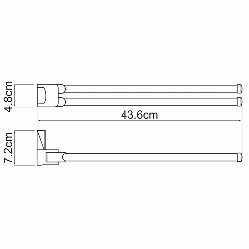 WasserKRAFT Exter K-5231 полотенцедержатель бронза