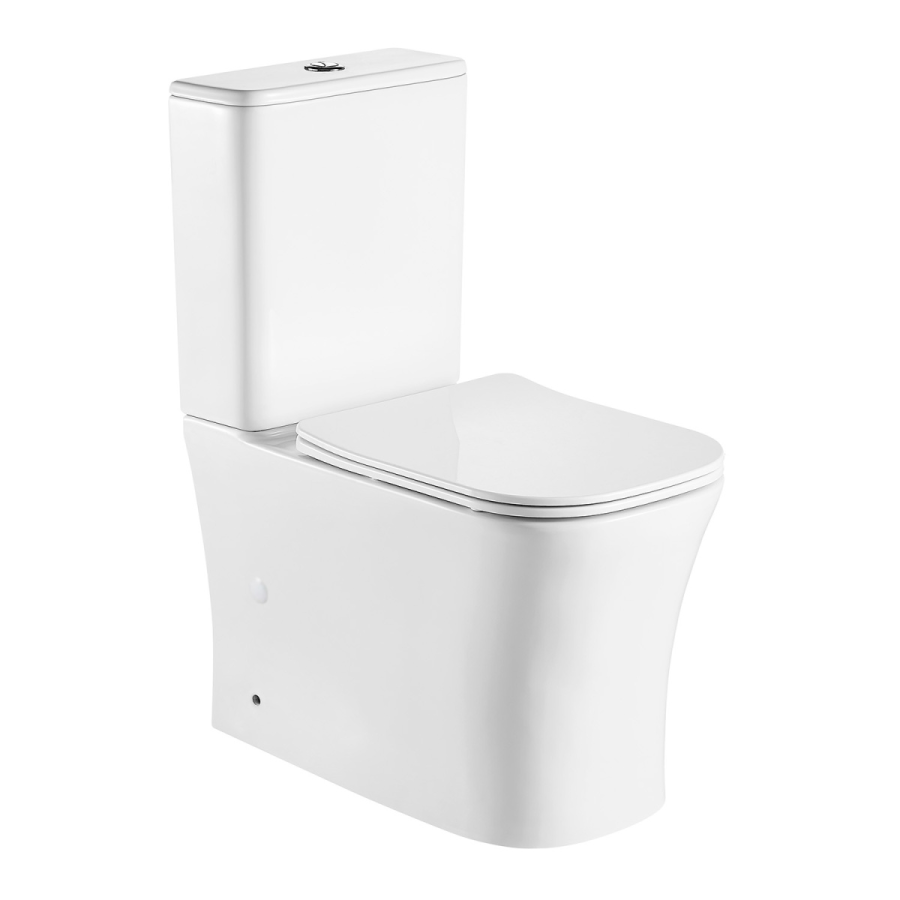 Azario ANTEO SQUARE унитаз напольный безободковый с сиденьем микролифт AZ-1218A