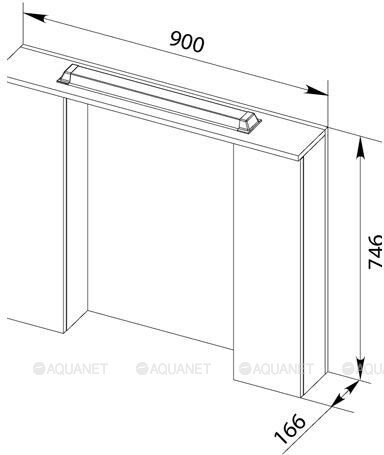 Зеркало-шкаф Aquanet Тиана 90*74 светлый дуб 00172807