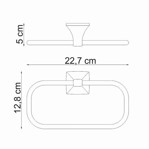 WasserKRAFT Wern K-2560 полотенцедержатель хром