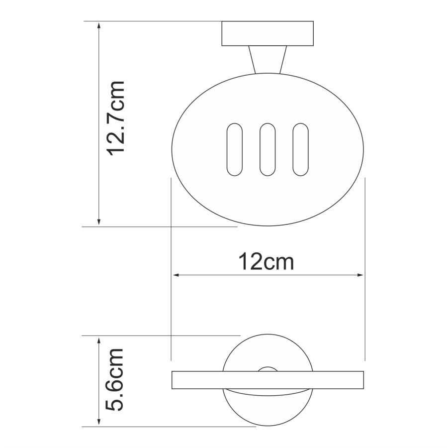 WasserKRAFT Isen K-4069 мыльница хром