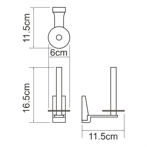 WasserKRAFT Lopau K-6097 держатель для туалетной бумаги хром