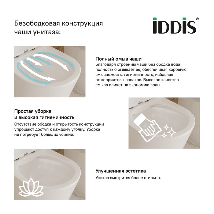 Iddis Calipso CALRDSEi24 унитаз напольный