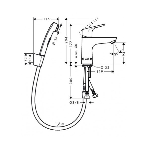 Hansgrohe Focus 31927000 смеситель для раковины хром