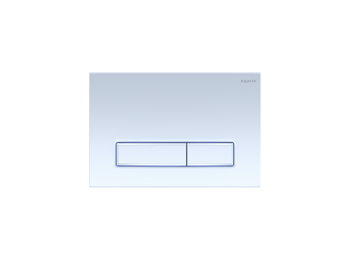 Aquatek Панель смыва для инсталляции Slim Белая глянец (клавиши прямоугольные) KDI-0000021