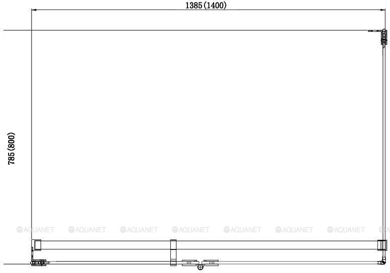 Aquanet Beta NWD1231 душевое ограждение 140*80*200 R