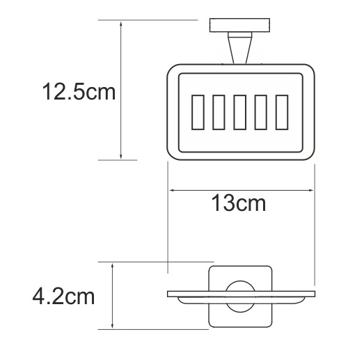 WasserKRAFT Dill K-3969 мыльница хром