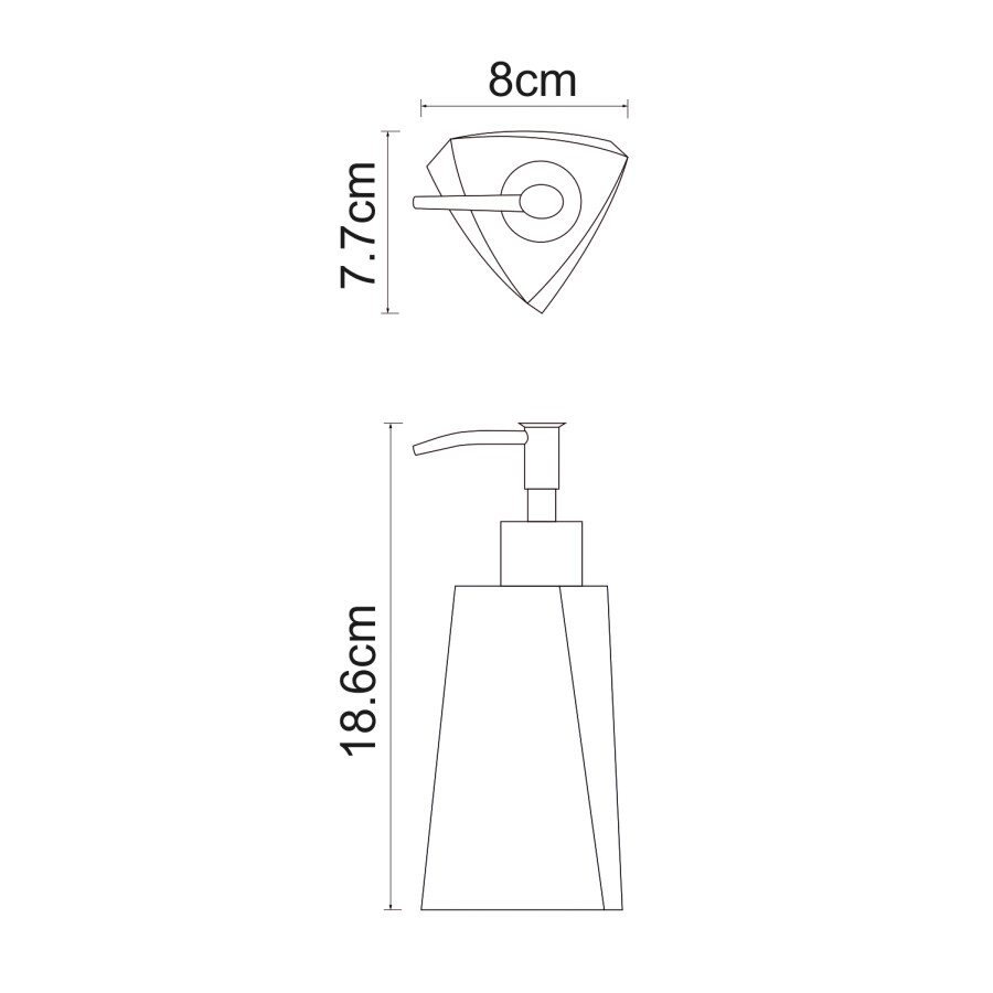 WasserKRAFT Ohre K-37799 дозатор жидкого мыла