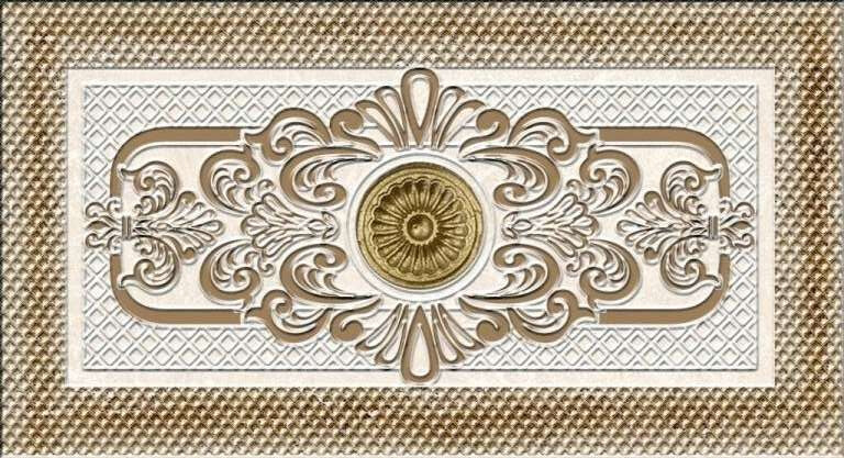 Плитка настенная 358 Eurotile Eclipse Beige Декоративная вставка 9x16