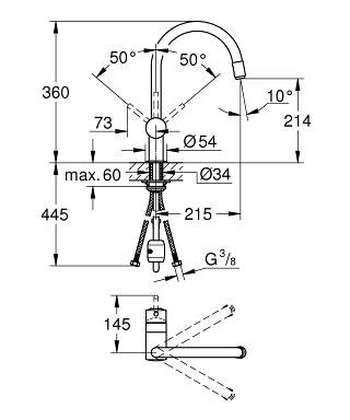 Grohe Minta 32918000 смеситель для кухни хром