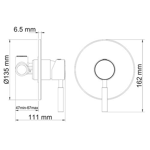 WasserKRAFT Wern 4251 смеситель для душа хром