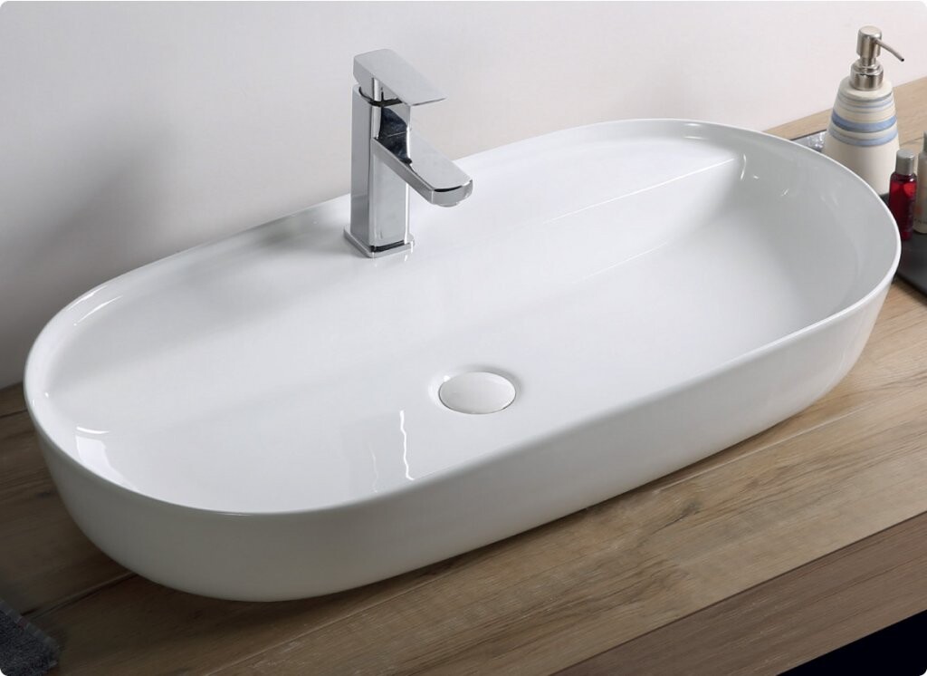 BelBagno BB1347 раковина накладная 82 см белая