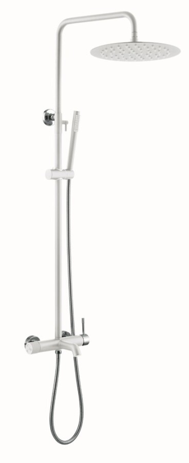 Душевая система Boheme Uno Белый / Хром с изливом 468-WCR