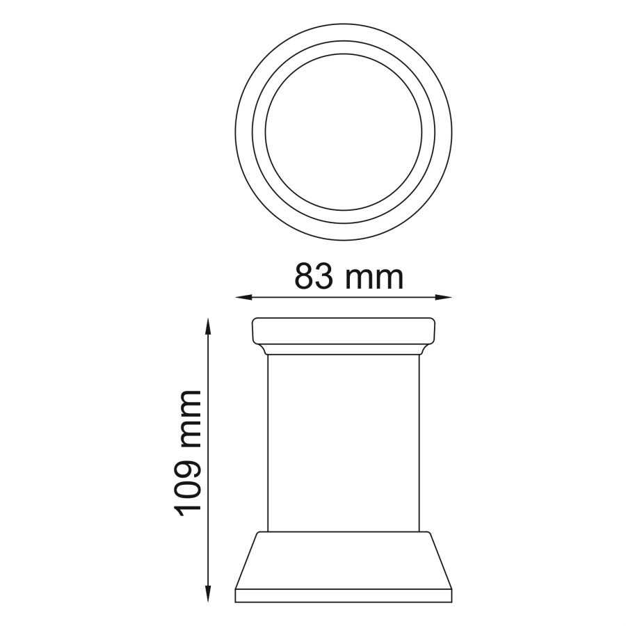 WasserKRAFT Donau K-2428 стакан для зубных щеток