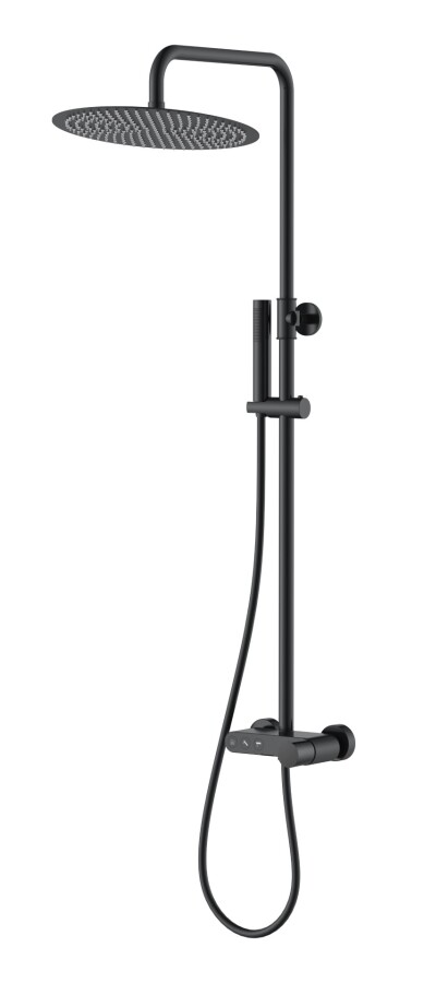 Душевая система с изливом Boheme Stick ручка Touch Черный матовый 128-BB.2