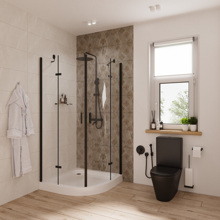 Душевой уголок 90x90 Niagara Nova NG 6815-08 68150811BLACK