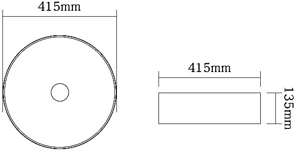 SantiLine SL-1054MB раковина накладная 41 см