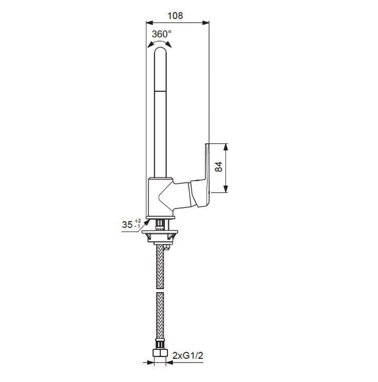 Vidima Balance BA269AA смеситель для кухни хром