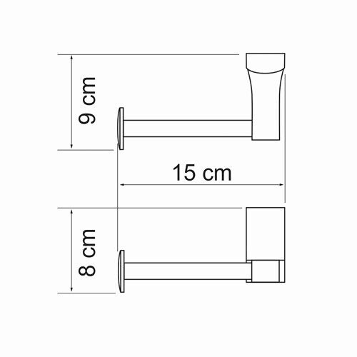 WasserKRAFT Leine K-5096 держатель для туалетной бумаги хром