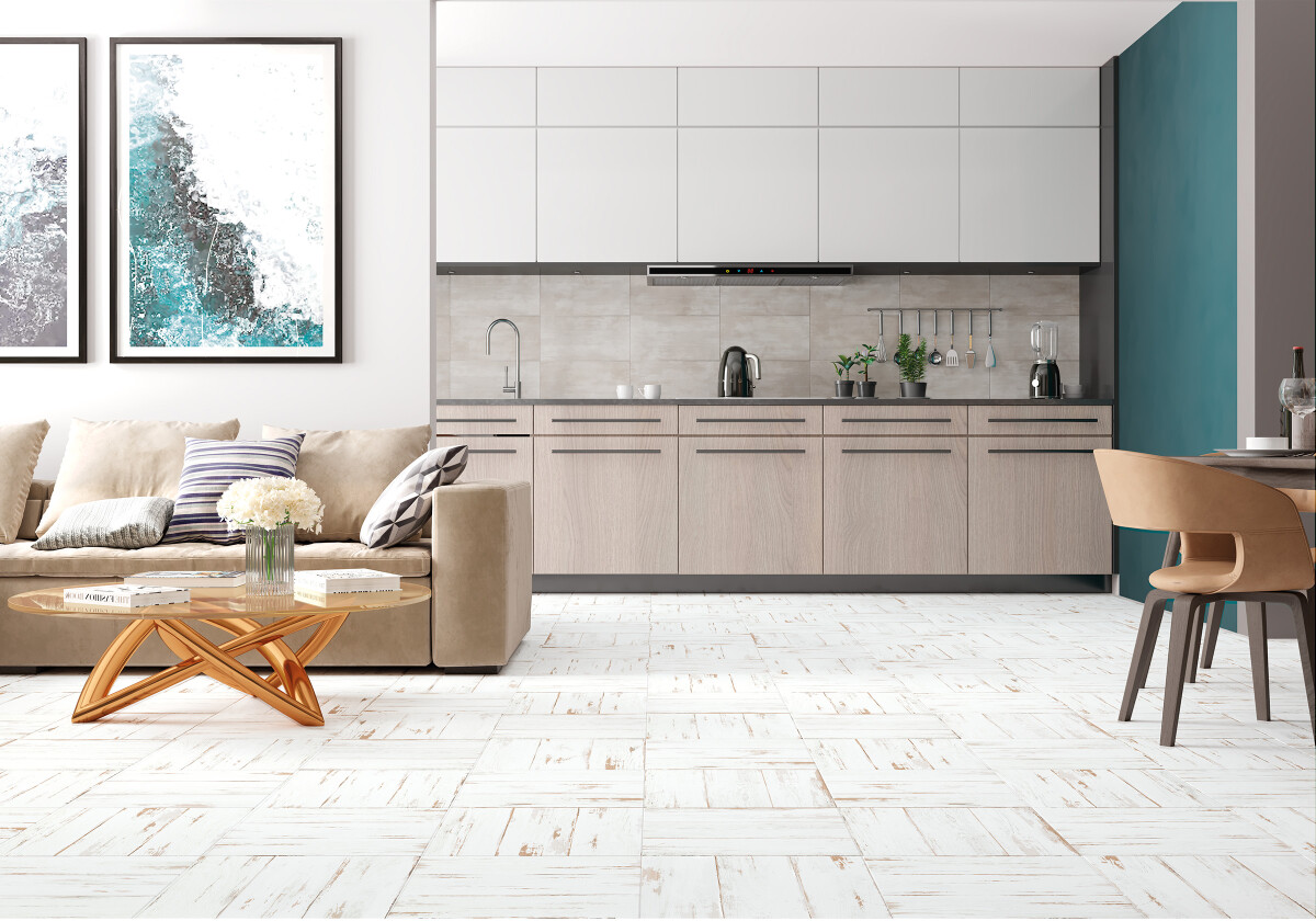 NewTrend Montana Plank White керамогранит 410*410 GP6MOP00