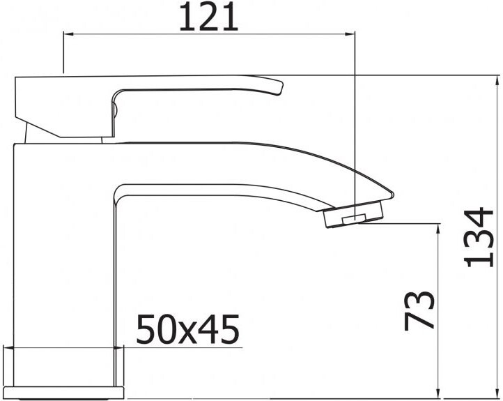 Cezares Livello LIVELLO-LSM1-01-W0 смеситель для раковины хром