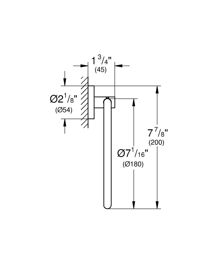 Grohe Essentials 40365EN1 полотенцедержатель кольцо никель матовый