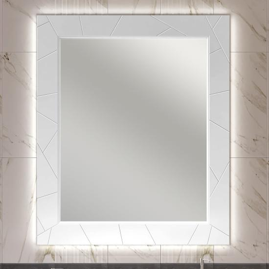 Opadiris Луиджи зеркало 90 см белый матовый 002867
