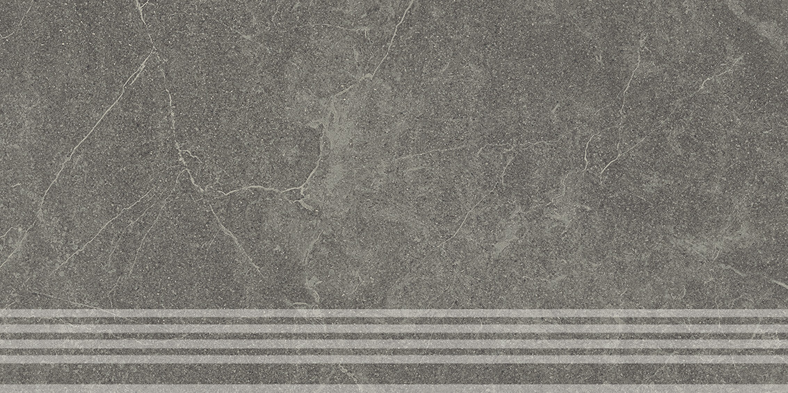 Керамический гранит Ступень Kerama Marazzi Прованс Эстерель серый тёмный матовый обрезной 30x60x0,9 KM6060G0531RGRF