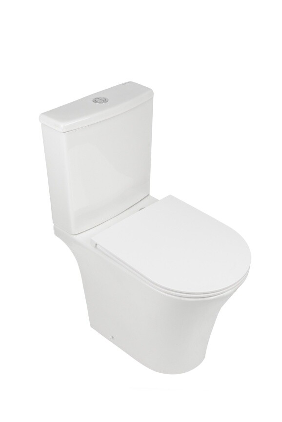 Aqua Nero STAR Унитаз-компакт безободковый, 642*378*830 мм,с сиденьем микролифт (soft close) дюропласт AN-007A