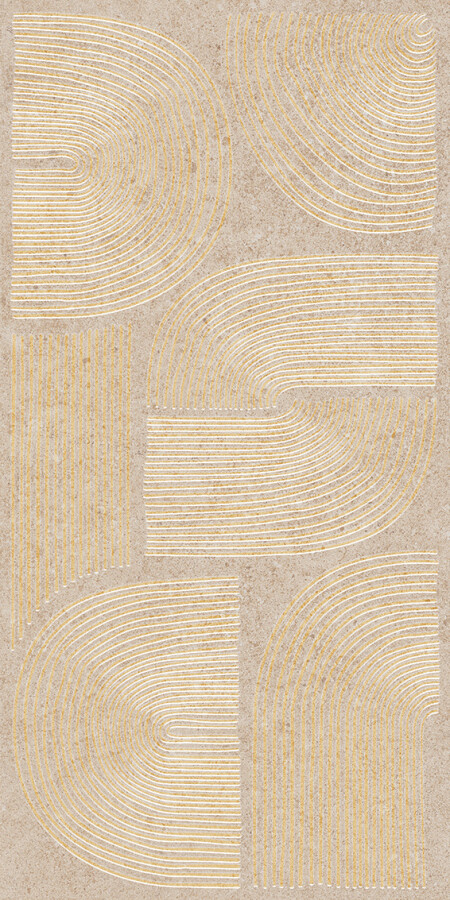 Керамическая плитка Декор Kerama Marazzi Прованс Руссильон бежевый матовый обрезной 30x60x0,9 KMD3STA110BR