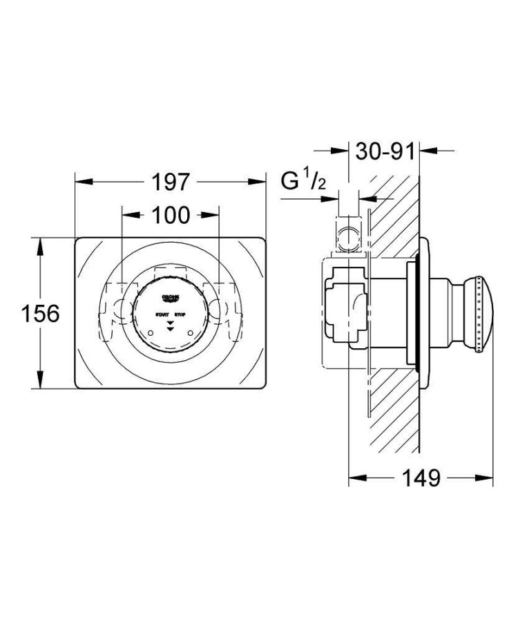 Grohe Contromix 36121000 смеситель для душа автоматический