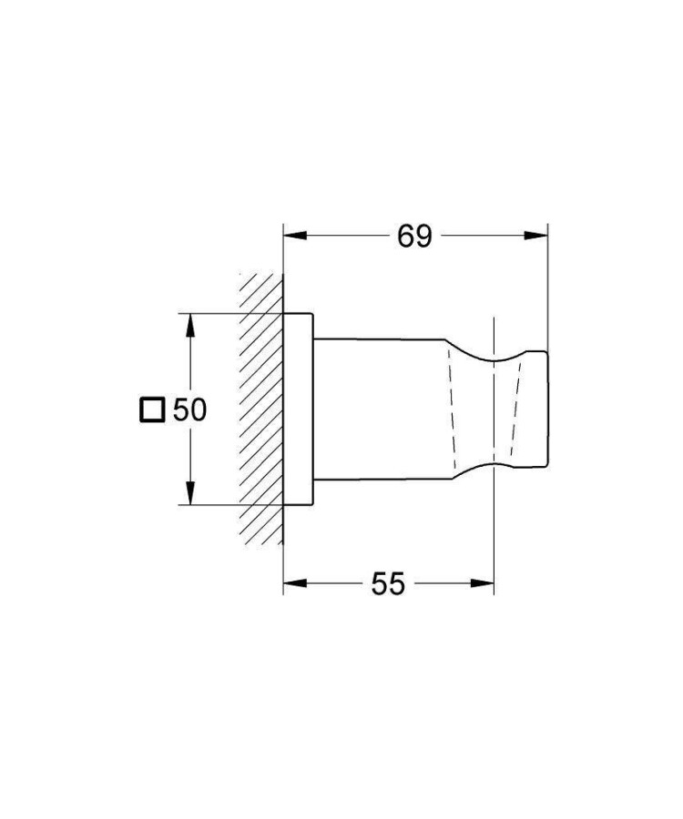 Grohe Rainshower 27075000 держатель настенный для ручного душа