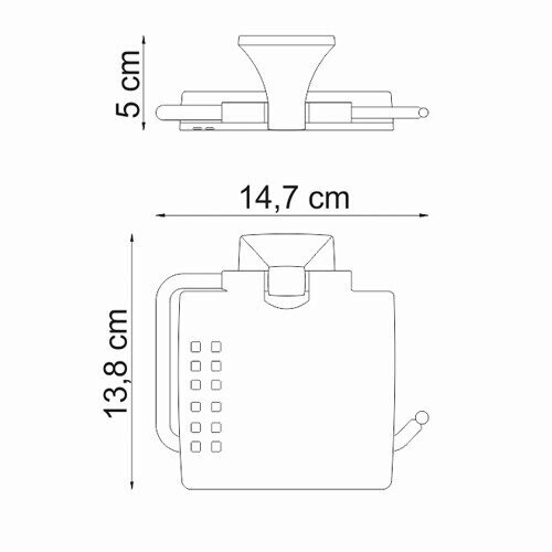 WasserKRAFT Wern K-2525 держатель для туалетной бумаги хром