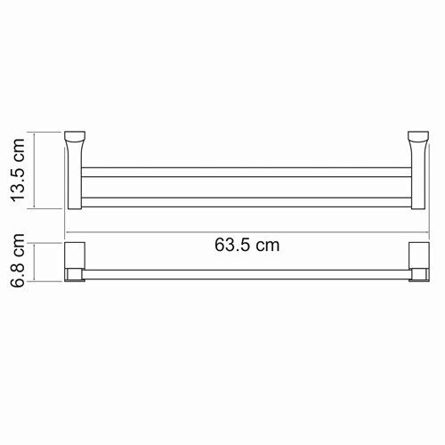 WasserKRAFT Leine K-5040 полотенцедержатель хром