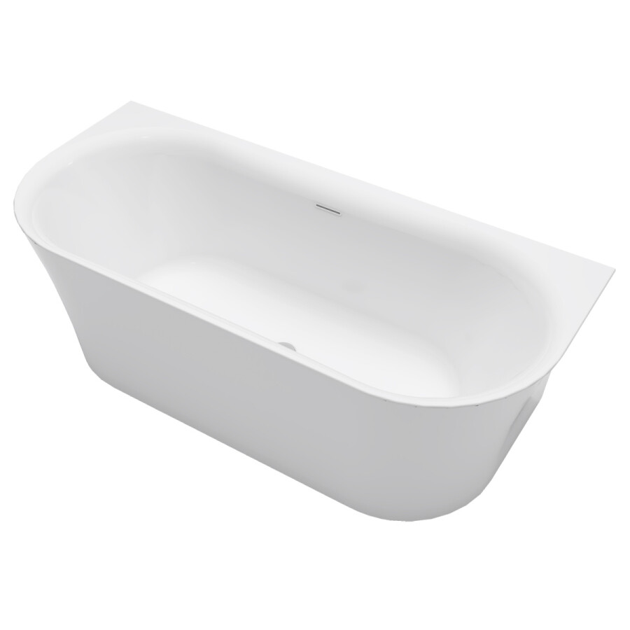 Ванна акриловая Azario Engels 1800x750x580 пристенная, в комплекте с сифоном и металлической рамой ENG18075