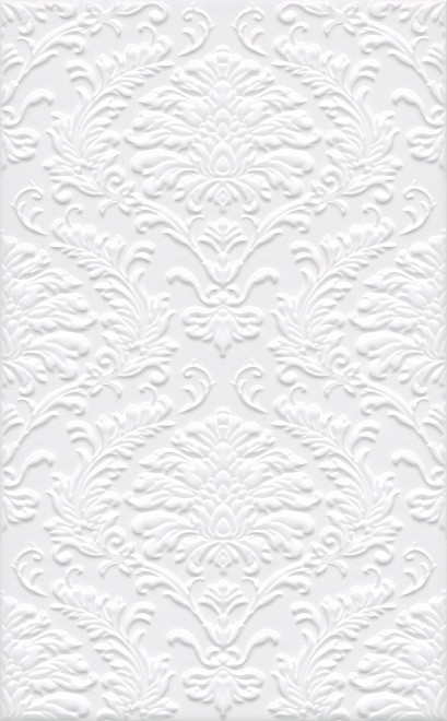 Kerama Marazzi Петергоф 6308 25х40 см плитка настеная белая структурная матовая